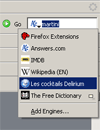 FireFox Engins de recherche